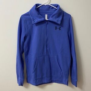 UNDER ARMOUR 1/2 ZIP PERIWINKLE OVERSIZED SWEATER